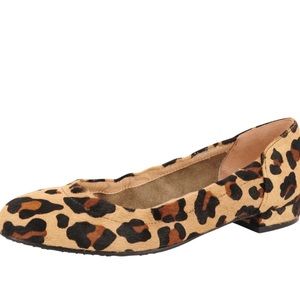 NEW NWT Anthropologie Jon Josef maya animal print leather loafers size 8